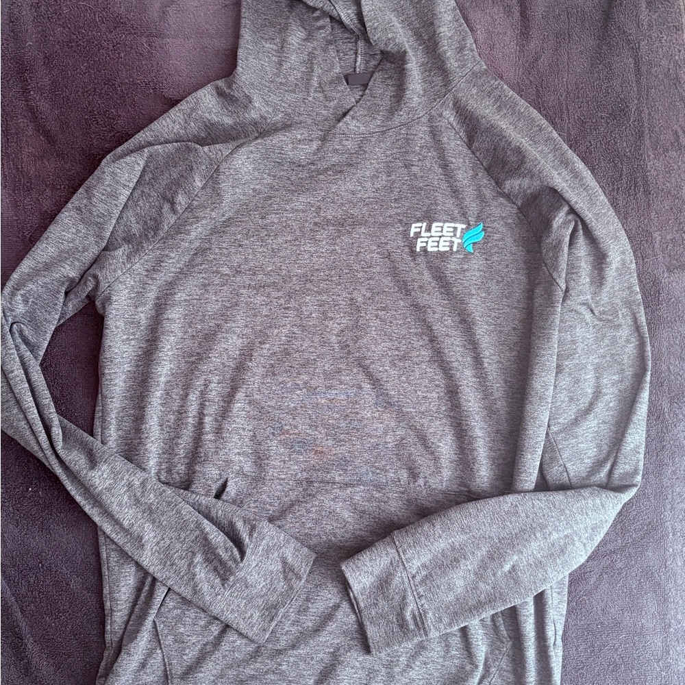 Brooks Heather Gray Hoodie